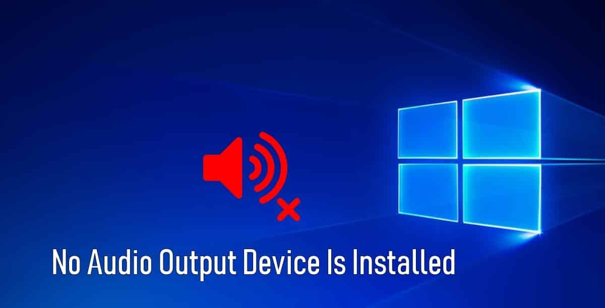 windows 10 no audio device found